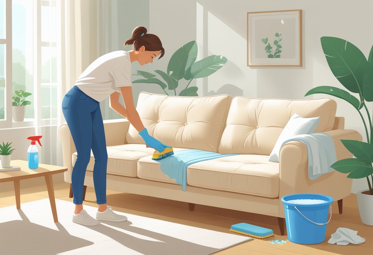 Como limpar sofá de tecido